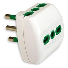 Adattatore Triplo Vs Spina 2p+t 16a Bianco