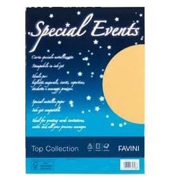 Favini Carta metallizzata Special Events 250gr A4 10 Fogli Bianco 01