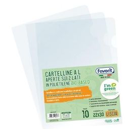 Confezione 10 Busta l bio 22x30cm Liscia