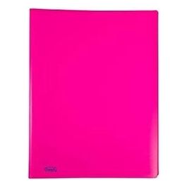 Favorit Portalistino Neon con 20 Buste Formato Interno 22x30cm Fucsia Fluo