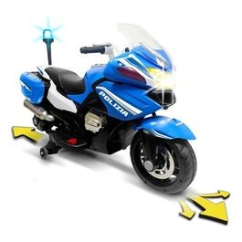 Moto Elettrica Polizia 12v Azzurro