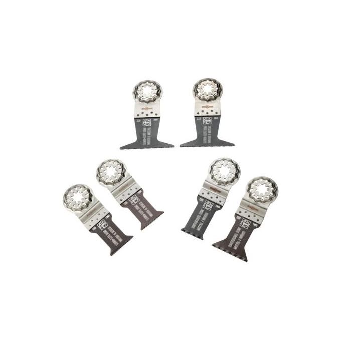 Fein Best of E-Cut Starlock Legno e Metallo 6 Lame da Taglio