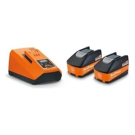 Starter Set con 2 Batterie agli Ioni di Litio con Caricabatteria Rapido ALG 80