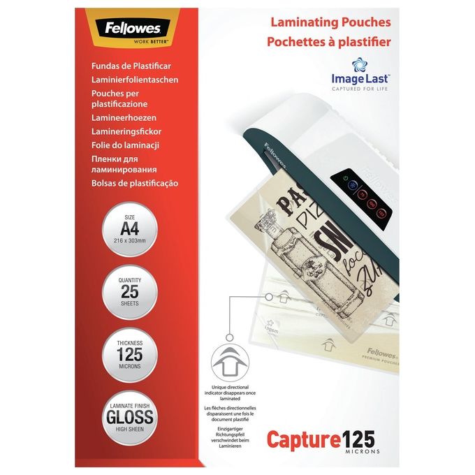 Fellowes Leonardi Cf25 Pouches Capture125 Lucide A4