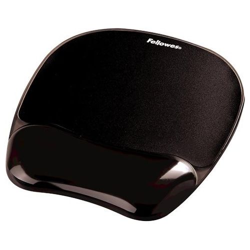Fellowes Leonardi Mousepad Gelcrystals Supp Polso Ner