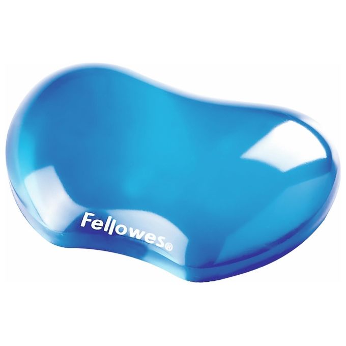 Tappetino mouse con poggiapolsi FELLOWES Memory Foam - Zaffiro blu