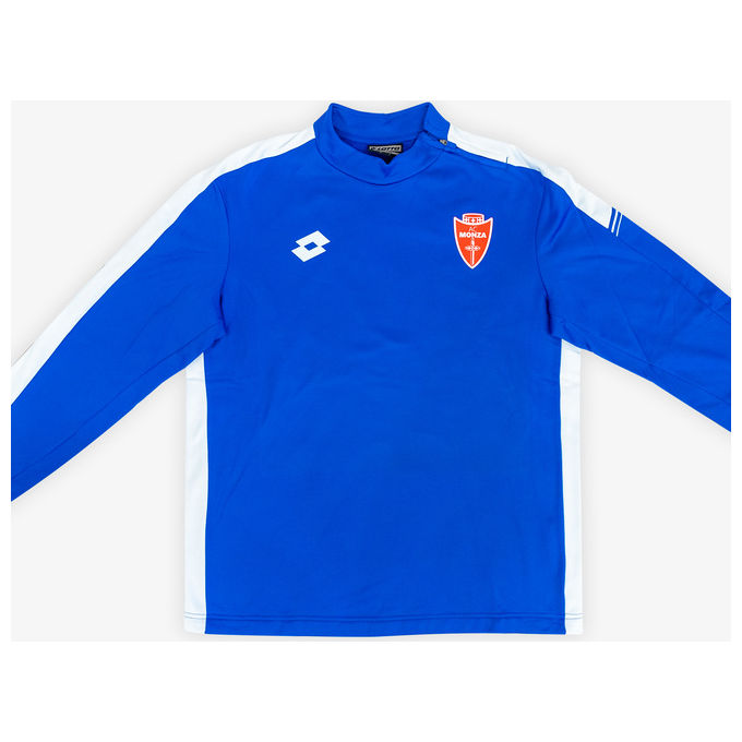 Felpa allenamento blu zip laterale  junior Taglia XL