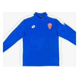 Felpa allenamento blu zip laterale junior Taglia L