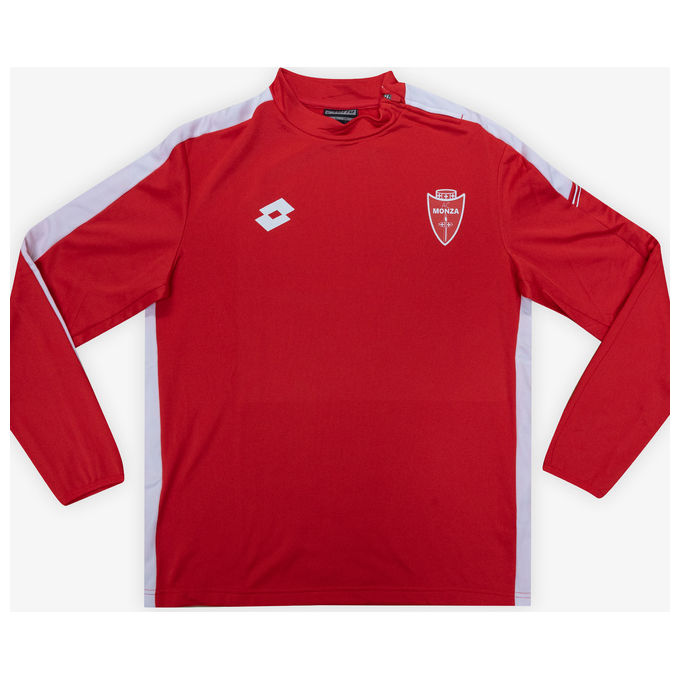 Felpa allenamento rossa zip laterale Taglia M