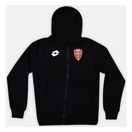 Felpa con zip e cappuccio Junior nera Taglia XL