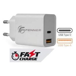 Fenner Caricabatterie Universale Type-C con Usb 20W Fast Charge