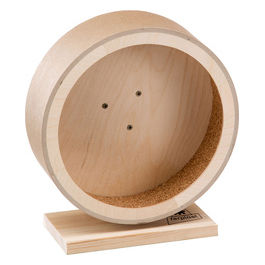 Ferplast Ruota Criceto, Accessorio Gabbia per Criceti, Ruota Silenziosa con Antiscivolo, Accessori Criceto, Topolino, 11,2 x h 23,6 cm, ARCADE WHEEL diametro 21 cm, Ruota Gioco Legno per Criceti Topolini