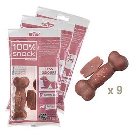 Ferplast Snack cane Snack naturale per cane Snack Igiene Orale Taglia Media Controllo degli ordori con estratto di Yucca Kit da 3 confezioni 315g