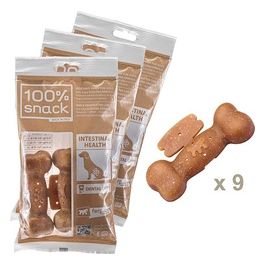 Ferplast Snack cane Snack naturale per cane Snack Igiene Orale Taglia Media Per la salute intestinale con alga Euglena Kit da 3 confezioni 315g