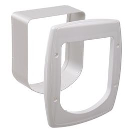 Ferplast Estensione per portina per gatti Gattaiola con microchip Porta basculante SWING MICROCHIP EXTENSION, 22,5 x 16,2 x h 25,2 cm - Profondità 5 cm, Bianco