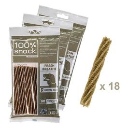 Ferplast Snack cane Snack naturale per cane Snack Igiene Orale Taglia Unica Contro l'alito cattivo con alga Ascophillum Kit da 3 confezioni 315g