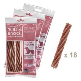 Ferplast Snack cane Snack naturale per cane Snack Igiene Orale Taglia Unica Controllo degli odori con estratto di Yucca Kit da 3 confezioni 315g