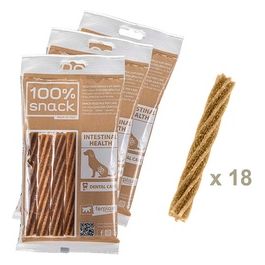 Ferplast Snack cane Snack naturale per cane Snack Igiene Orale Taglia Unica Per la salute intestinale con alga Euglena Kit da 3 confezioni 315g