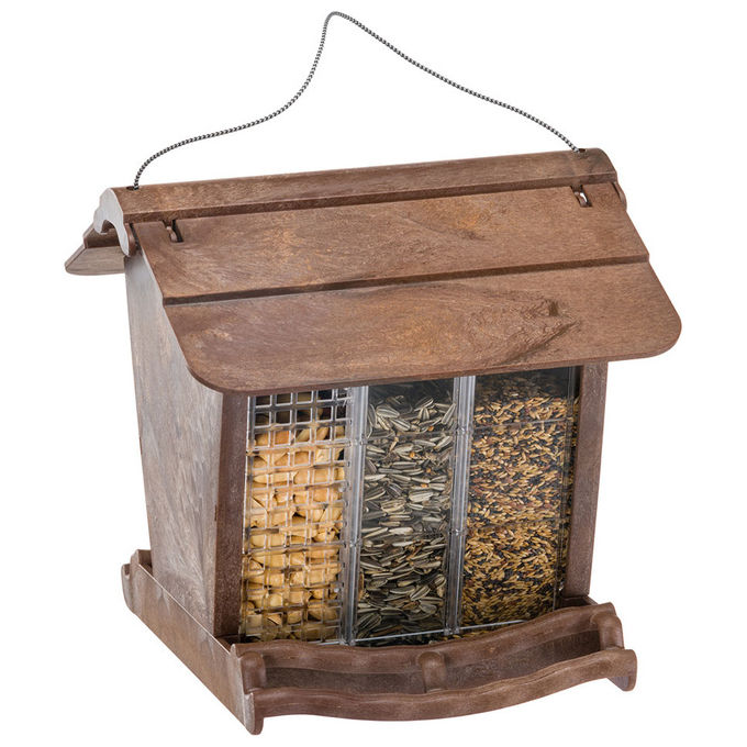 Image of Mangiatoia da Esterno per Uccelli JOK 1, Rifugio Uccelli Selvatici, Adatta per Mangime Semi Noccioline