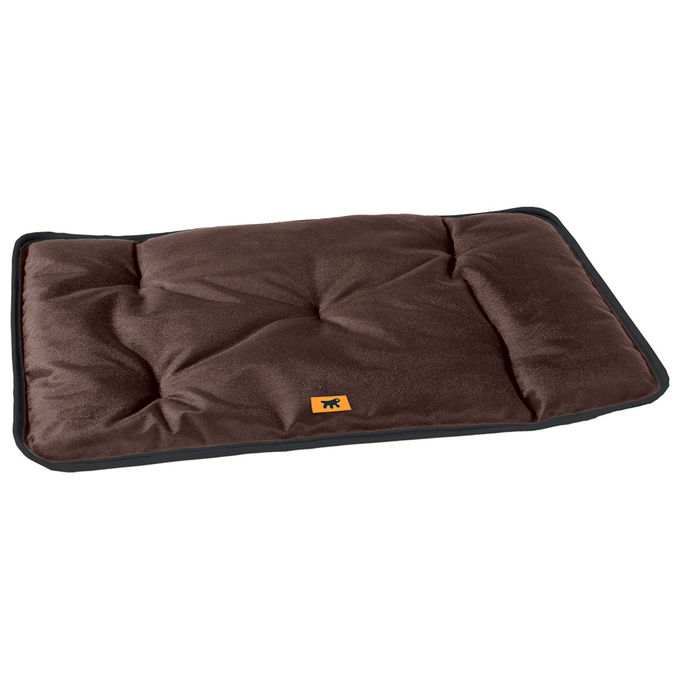 Image of FERPLAST - Tappetino per Cani e Gatti - Cuccia per Cani Lavabile Grande - Materassino per Cani - Impermeabile e Antigraffio - Tappetino per Auto, Cucce e Cestini per Cani - Jolly, 98 x 65 CM, MARRONE