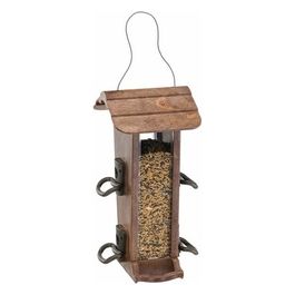 Mangiatoia Uccelli Jok21 Marrone Effetto Legno