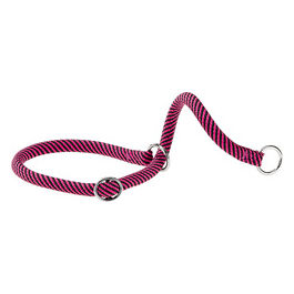 Collare a Semistrangolo per Cani SPORT EXTREME CS13/50, Robusto Cordino di Nylon, Regolabile, Rosa-Nero