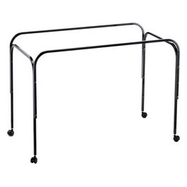 Ferplast Supporto Gabbia per Uccelli, Voliera PIANO 8 , Gabbia Canarini, Bengalini, Cocorite, Inseparabili,  Piedistallo in Metallo con Ruote,  118 x 58,5 x h 71,5 cm,  Nero