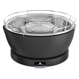Vesuvio Grill e Pinza per Barbecue Diametro 33 cm Acciaio Inox Antracite