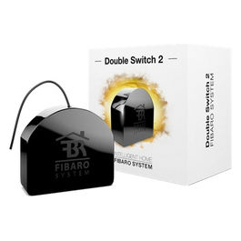 FGS-223 Z-Wave Plu Double Switch Commutatore di Micromoduli Nero