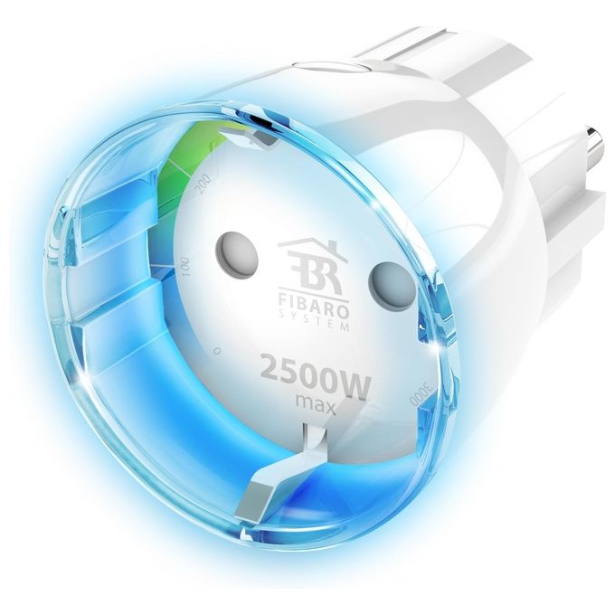 Fibaro FGWPF-102 ZW5 EU Wall Plug Type F-Presa intelligente Z-Wave Plus