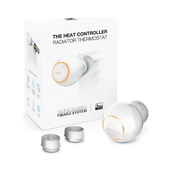 Fibaro Z-Wave Plus Testa Termostatica Intelligente Fgt-001 Bianco