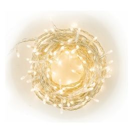 Filo 240 Led Bianco Caldo Con Filo Trasparente Uso Int 31V