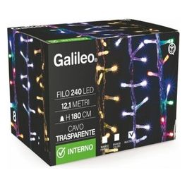Filo 240 Led Multicolor Con Filo Trasparente Uso Int 31V