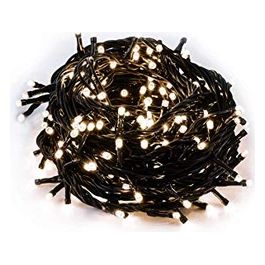 Filo di Luci Natale 100 Led Bianco Caldo Uso Interno 4.5V
