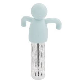 Filtro per The in Silicone/Acciaio Inox Azzurro