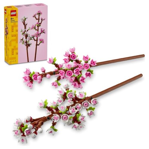 Creator 40725 Fiori di Ciliegio, Set per Adulti e Bambini 8+ Anni, Regalo per San Valentino, per Donna, Uomo, Lei o Lui