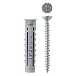504417 Confezione 15 Tasselli Universali in Nylon Sx D. 6mm con Vite Croce Pz