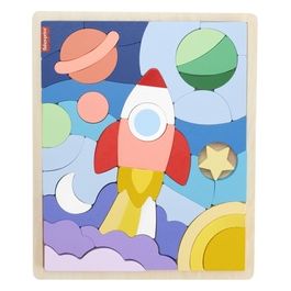 Fisher-Price Wood Puzzle Astronave