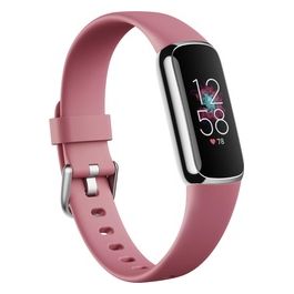 Fitbit Luxe Braccialetto per Rilevamento di Attività Amoled - Rosa/Platino