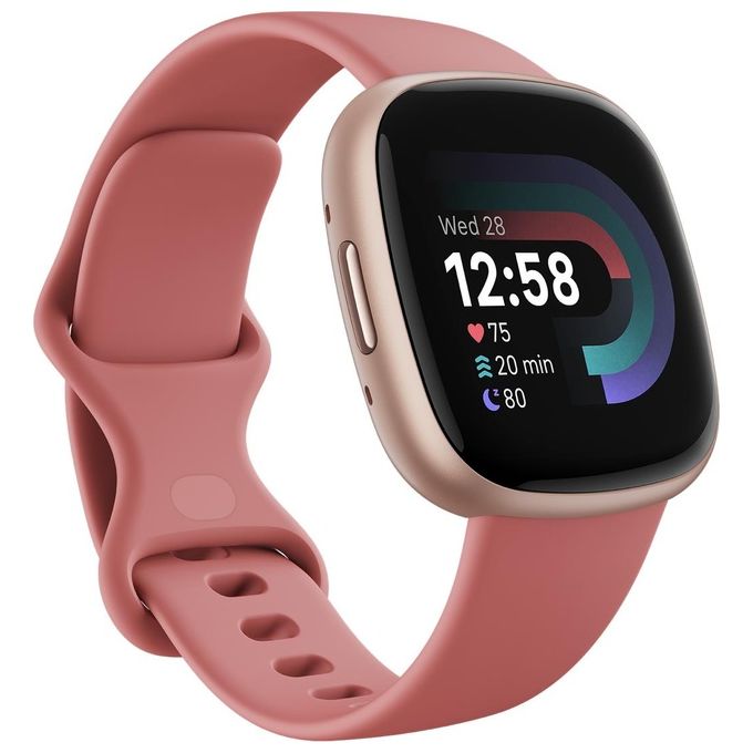 Fitbit Versa 4 1.58" GPS Sport Salute Chiamate Notifiche Rosa Sabbia/Alluminio Rame Rosa