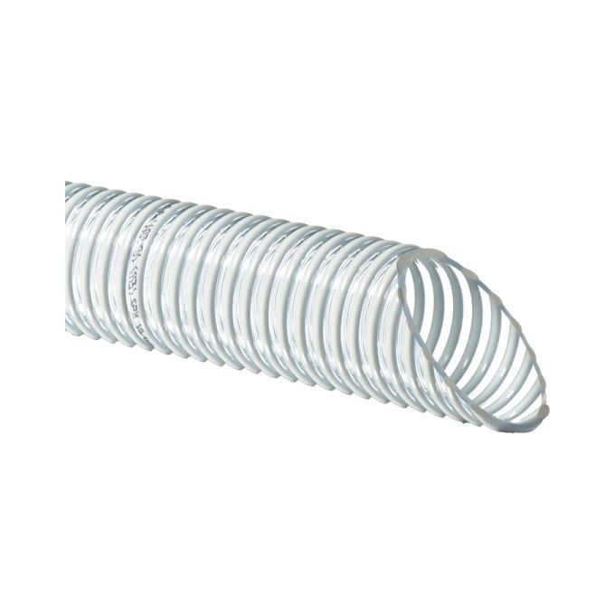 Fitt Tubo Spiralato Alimentare ?50mm x 25mt per Uso Professionale e Domestico in Materiale Sicuro e Resistente per Trasporto di Sostanze Alimentari