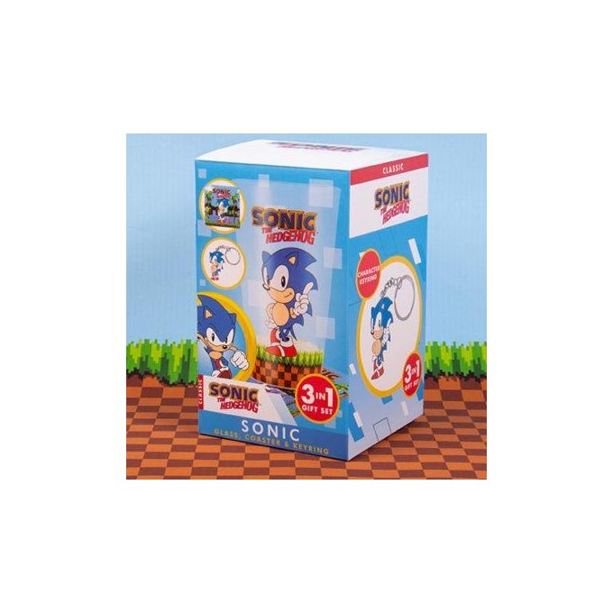 Fizz Creations Set Regalo Videogioco Sonic 3in1 Gift Set