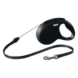 Guinzaglio avvolgibile a corda New Classic S - Lunghezza 5 m|12 Kg Nero