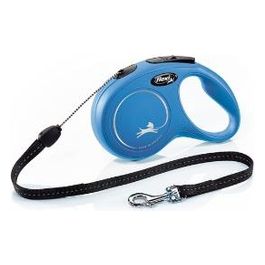 Guinzaglio avvolgibile a corda New Classic S - Lunghezza 8 m|12 Kg Blu