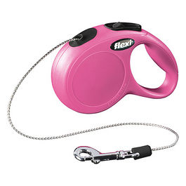 Guinzaglio avvolgibile a corda New Classic XS - Lunghezza 3 m|8 Kg Rosa