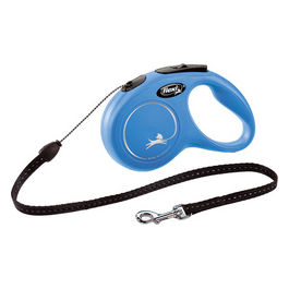 Guinzaglio avvolgibile a corda New Classic S - Lunghezza 5 m|12 Kg Blu