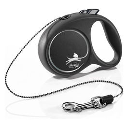 Guinzaglio avvolgibile a corda Black design XS 3 m - 8 Kg XS - Lunghezza 3 m|8 Kg Nero