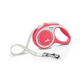 Guinzaglio avvolgibile a fettuccia New Comfort XS - Lunghezza 3 m|12 Kg Rosso
