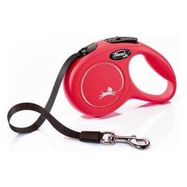 Guinzaglio avvolgibile a fettuccia New Classic XS - Lunghezza 3 m|12 Kg Rosso