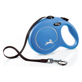 Guinzaglio avvolgibile a fettuccia New Classic XL - Lunghezza 8 m|50 Kg Blu